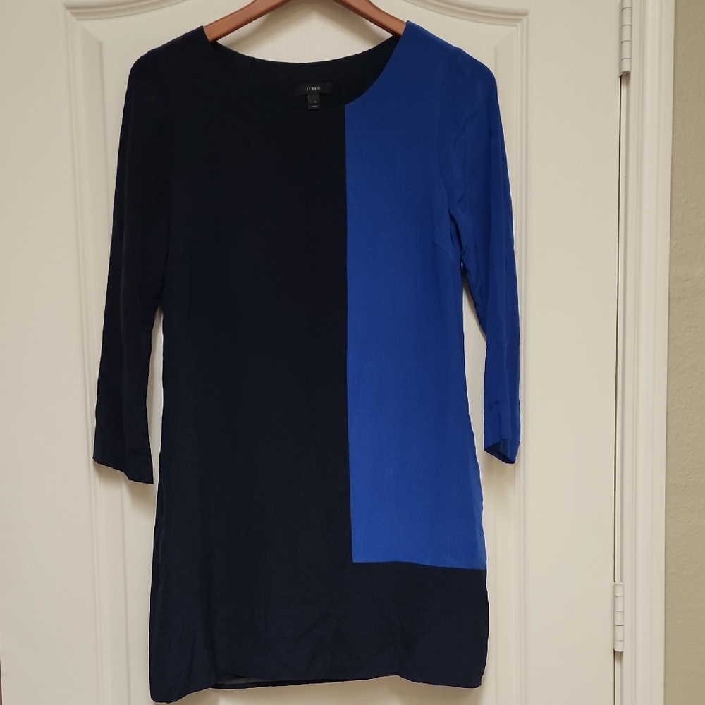 J. Crew Colorblock Mini Dress